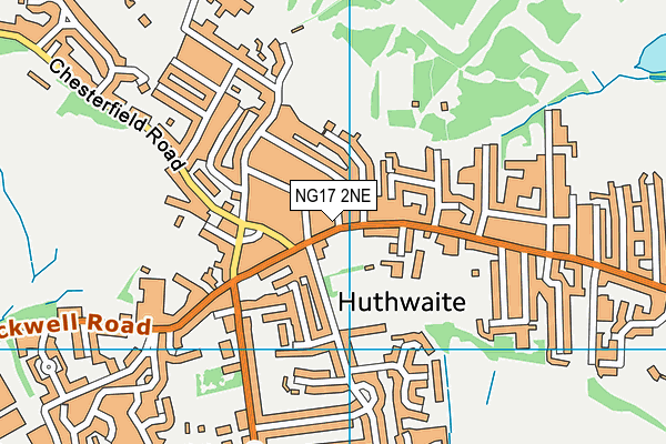 NG17 2NE map - OS VectorMap District (Ordnance Survey)