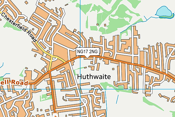 NG17 2NG map - OS VectorMap District (Ordnance Survey)