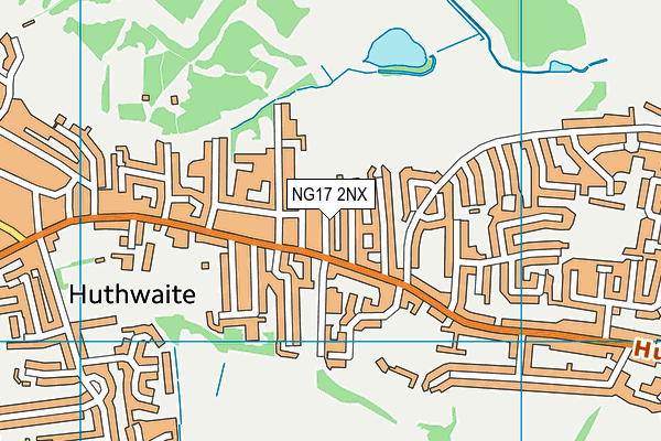 NG17 2NX map - OS VectorMap District (Ordnance Survey)