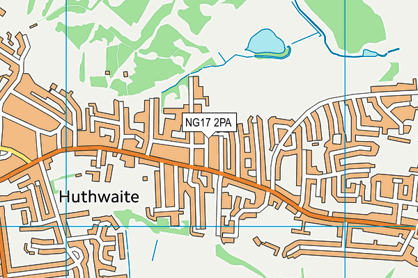 NG17 2PA map - OS VectorMap District (Ordnance Survey)