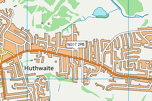 NG17 2PB map - OS VectorMap District (Ordnance Survey)