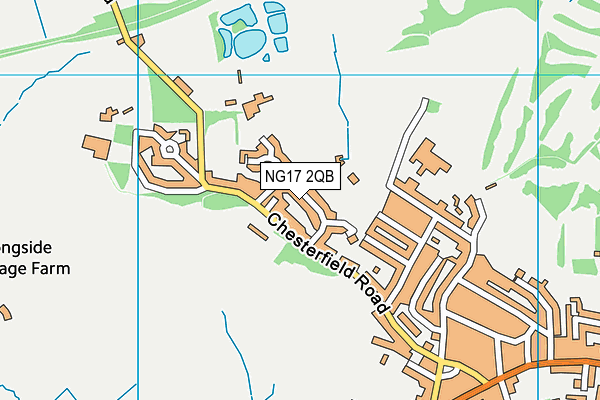 NG17 2QB map - OS VectorMap District (Ordnance Survey)