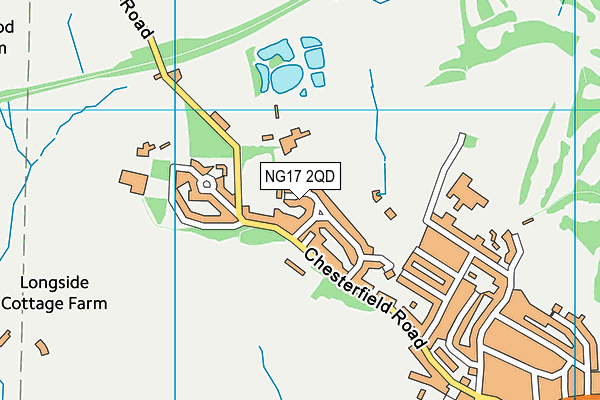 NG17 2QD map - OS VectorMap District (Ordnance Survey)