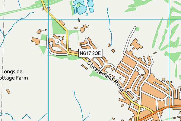 NG17 2QE map - OS VectorMap District (Ordnance Survey)