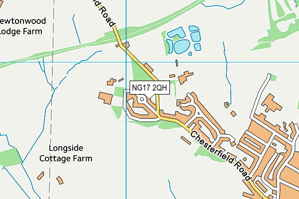 NG17 2QH map - OS VectorMap District (Ordnance Survey)