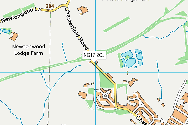 NG17 2QJ map - OS VectorMap District (Ordnance Survey)