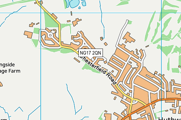 NG17 2QN map - OS VectorMap District (Ordnance Survey)