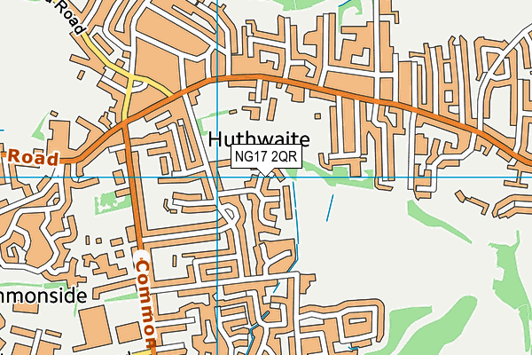 NG17 2QR map - OS VectorMap District (Ordnance Survey)