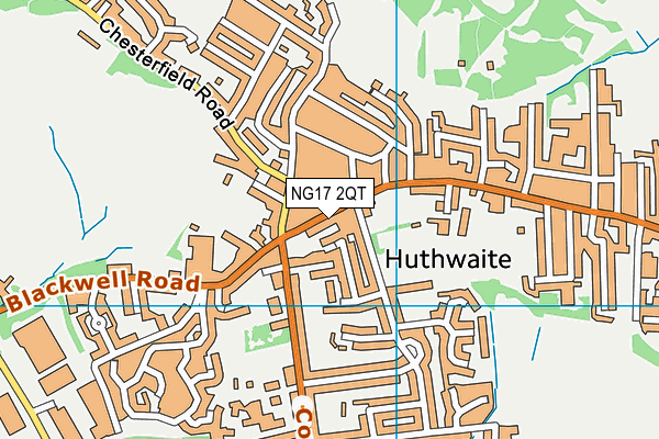 NG17 2QT map - OS VectorMap District (Ordnance Survey)