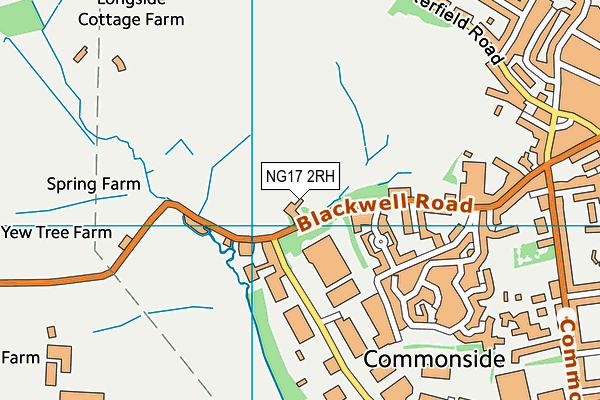 NG17 2RH map - OS VectorMap District (Ordnance Survey)