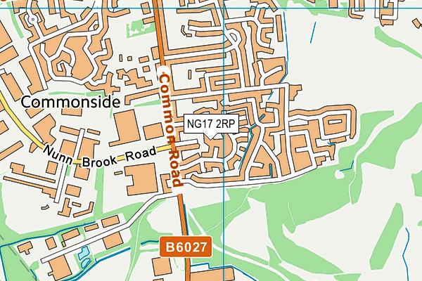 NG17 2RP map - OS VectorMap District (Ordnance Survey)