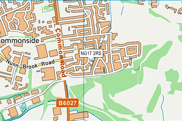 NG17 2RS map - OS VectorMap District (Ordnance Survey)