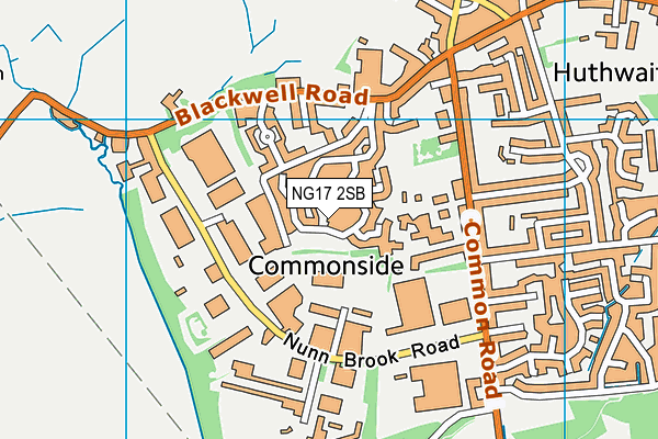 NG17 2SB map - OS VectorMap District (Ordnance Survey)