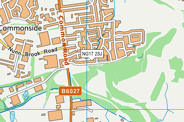 NG17 2SJ map - OS VectorMap District (Ordnance Survey)