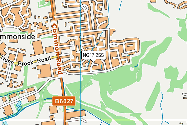 NG17 2SS map - OS VectorMap District (Ordnance Survey)