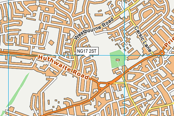 NG17 2ST map - OS VectorMap District (Ordnance Survey)