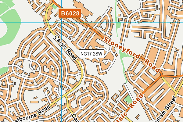 NG17 2SW map - OS VectorMap District (Ordnance Survey)