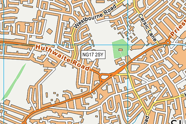 NG17 2SY map - OS VectorMap District (Ordnance Survey)