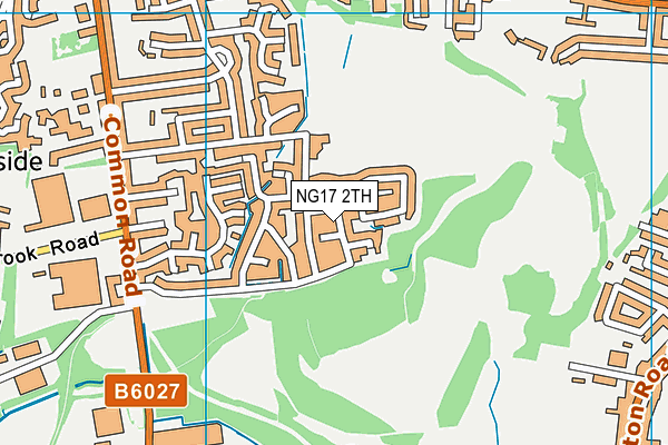 NG17 2TH map - OS VectorMap District (Ordnance Survey)