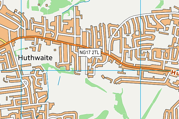 NG17 2TL map - OS VectorMap District (Ordnance Survey)