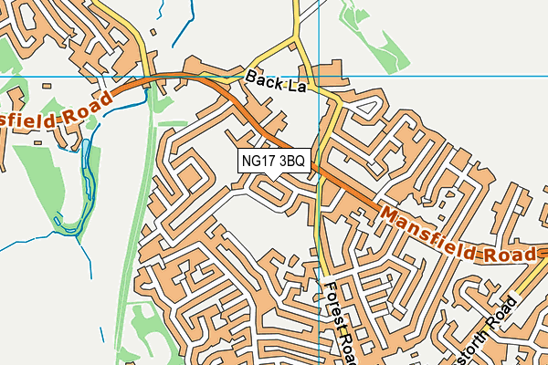 NG17 3BQ map - OS VectorMap District (Ordnance Survey)