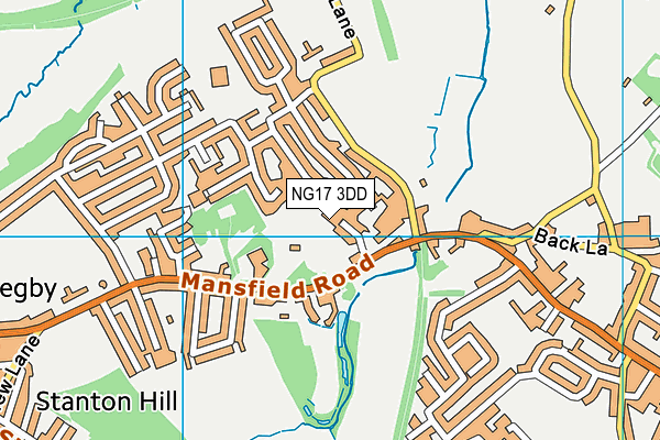 NG17 3DD map - OS VectorMap District (Ordnance Survey)