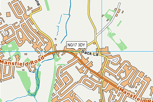 NG17 3DY map - OS VectorMap District (Ordnance Survey)