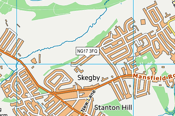 NG17 3FQ map - OS VectorMap District (Ordnance Survey)