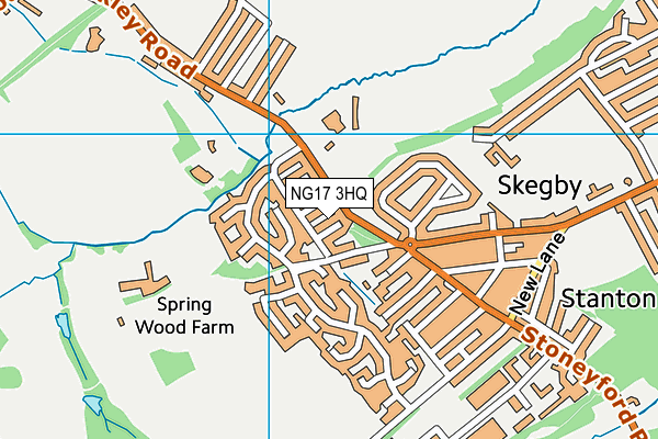 NG17 3HQ map - OS VectorMap District (Ordnance Survey)
