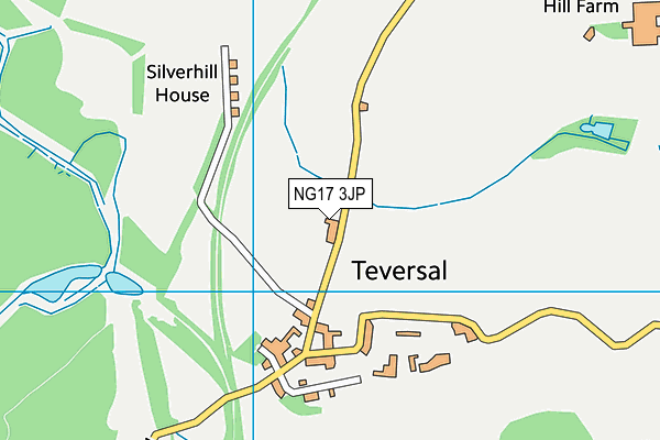 NG17 3JP map - OS VectorMap District (Ordnance Survey)