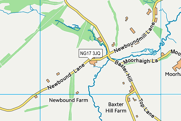 NG17 3JQ map - OS VectorMap District (Ordnance Survey)