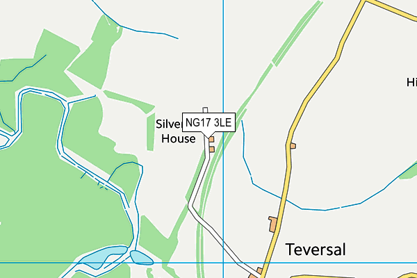 NG17 3LE map - OS VectorMap District (Ordnance Survey)