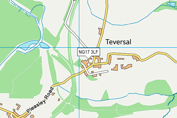 NG17 3LF map - OS VectorMap District (Ordnance Survey)