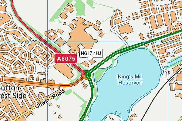 NG17 4HJ map - OS VectorMap District (Ordnance Survey)