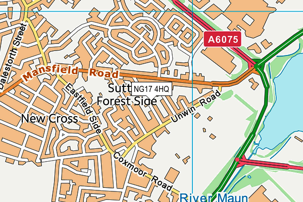 NG17 4HQ map - OS VectorMap District (Ordnance Survey)