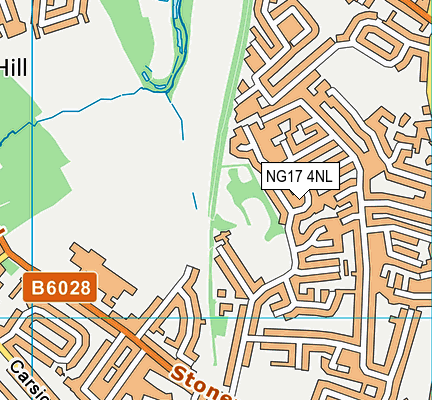 NG17 4NL map - OS VectorMap District (Ordnance Survey)