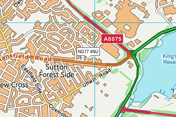 NG17 4NU map - OS VectorMap District (Ordnance Survey)