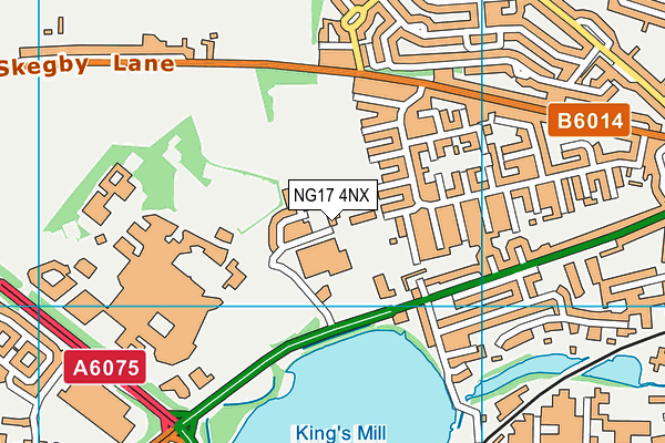 NG17 4NX map - OS VectorMap District (Ordnance Survey)