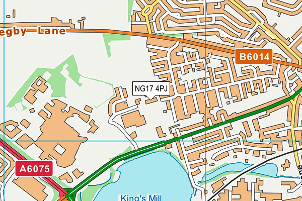 NG17 4PJ map - OS VectorMap District (Ordnance Survey)