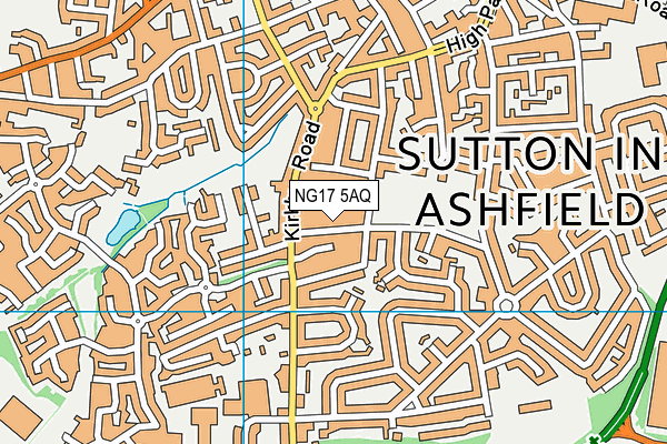 NG17 5AQ map - OS VectorMap District (Ordnance Survey)