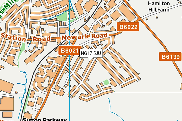 Map of GINGERNUT BOOKS LTD at district scale