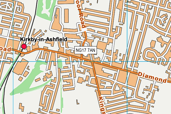 Map of ASHFIELD THERAPY CENTRE LTD at district scale