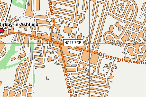 Pollyteach Limited map (NG17 7GR) - OS VectorMap District (Ordnance Survey)