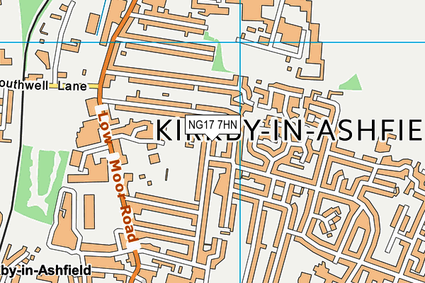 NG17 7HN map - OS VectorMap District (Ordnance Survey)
