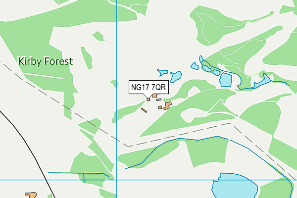 Notts Golf Club (Hollinwell) map (NG17 7QR) - OS VectorMap District (Ordnance Survey)