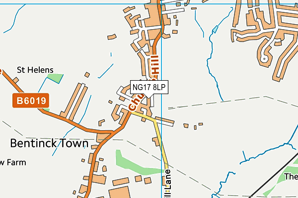 NG17 8LP map - OS VectorMap District (Ordnance Survey)