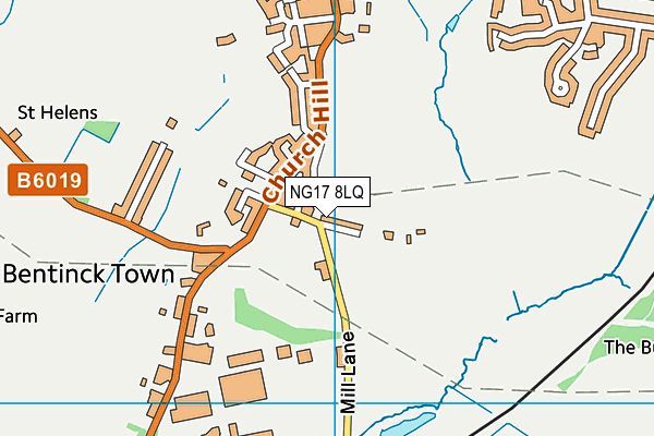 NG17 8LQ map - OS VectorMap District (Ordnance Survey)