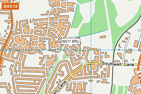 NG17 8PQ map - OS VectorMap District (Ordnance Survey)