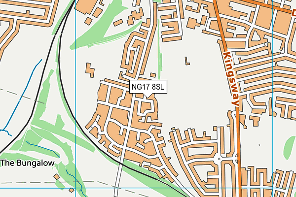 NG17 8SL map - OS VectorMap District (Ordnance Survey)