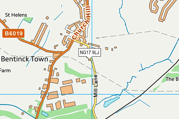 NG17 9LJ map - OS VectorMap District (Ordnance Survey)